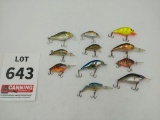 11 assorted crank baits