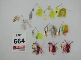 10 assorted spinner baits