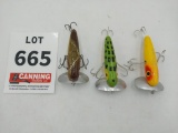 3 musky jitter bug lures