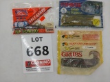 3 bags of soft plastic lures
