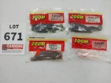 4 bags of ZOOM soft plastic lures