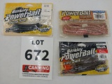 3 bags of Berkley of plastic lures