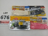 4 bags of Berkley soft plastic lures