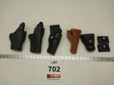 Leather pistol holsters, mag holsters(7)