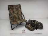Cabelas camo hunting chair and camo hunting vest