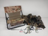 NWTF camo hunting chair and tree umbrella