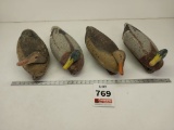 4 vintage L.L. Bean duck decoys