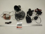 Assorted lights, coyote call speaker
