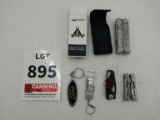 1Snap-on pocket knifes, 2 multy tools, 2 Key Chain