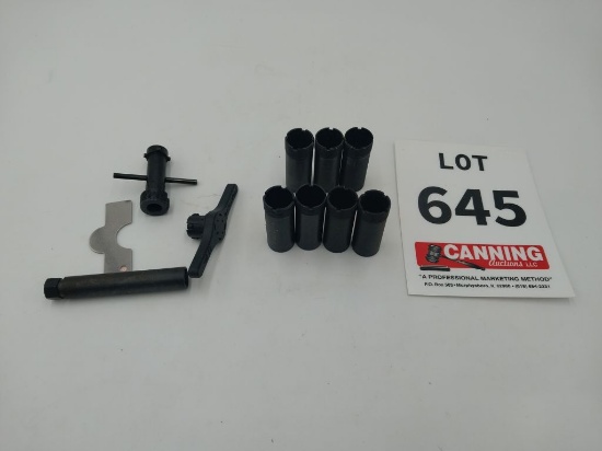 7 choke tubes(steel/ no steel) and wrenches