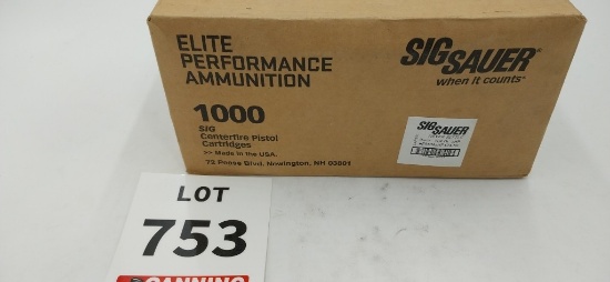 Sig Sauer elite performance 9mm 1000 rounds