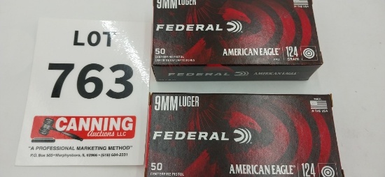 Federal American Eagle 9mm 100 rounds