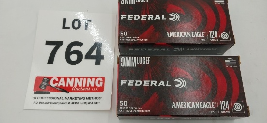 Federal American Eagle 9mm 100 rounds