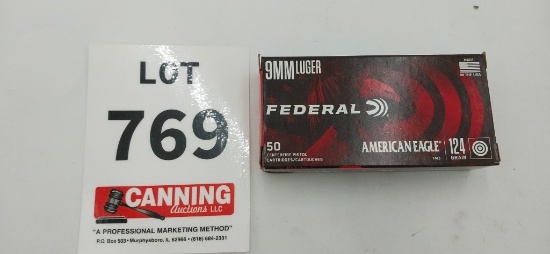 Federal American Eagle 9mm 50 rounds
