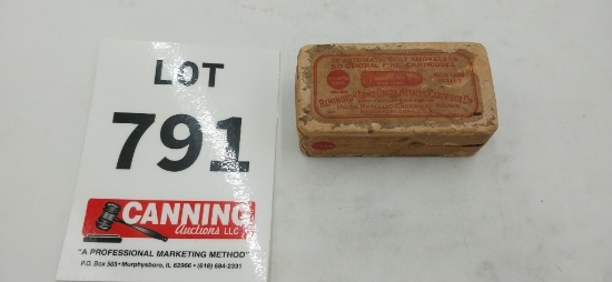 Vintage partial box of 38 auto approx 40 rounds
