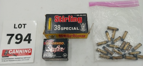 Assorted 38 spl 68 rounds
