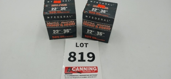 Federal 22LR 1050 rounds