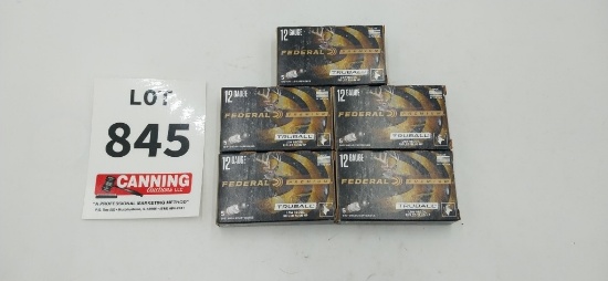Federal 12ga 2 3/4" slugs 25 rounds