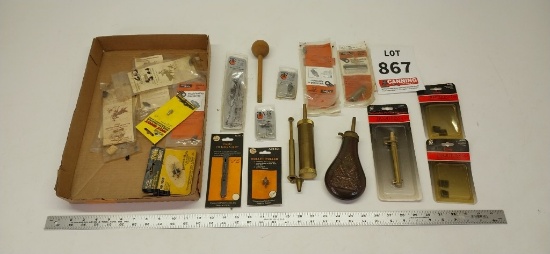 Assorted muzzleloader equipment