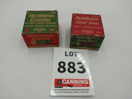 Remington 20/16ga shotgun shells 2 full boxes