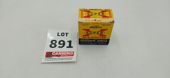 Vintage western super X 12 ga paper shells 25