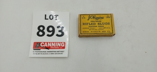 Vintage box JC Higgins 16ga paper slugs
