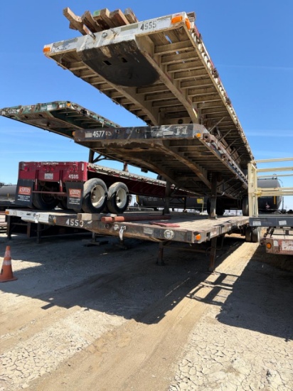 Transcraft 45' Flatbed Trailer & (2) Fruehauf 45' Flatbed Trailers