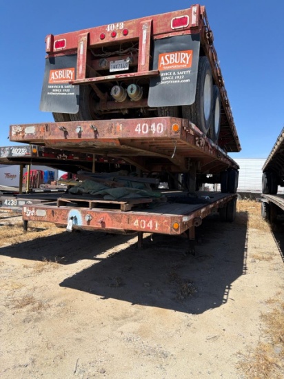 (3) Aztec 40' Flatbed Trailers