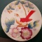 2 HANDPAINTED BIRD PLATES