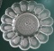 VINTAGE INDIANA GLASS HOBNAIL CLEAR DEVILED EGG PLATE SUNFLOWER