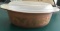 PYREX OVENWARE EARLY AMERICAN CASSEROLE DISH 043
