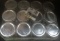 12 BALL MASON JARS WIDE MOUTH PINT SIZED WITH LIDS AND BANDS