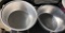 LOT OF 2 VINTAGE ALUMINUM BOWLS