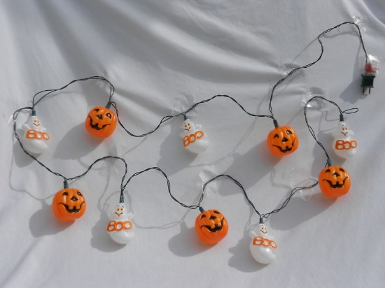 Halloween String Lights Indoor/outdoor Ghosts & Pumpkins