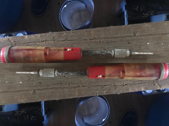 PAIR OF VINTAGE CRAFTSMAN NO. 3102 YANKEE STYLE RATCHETING SCREWDRIVERS USA