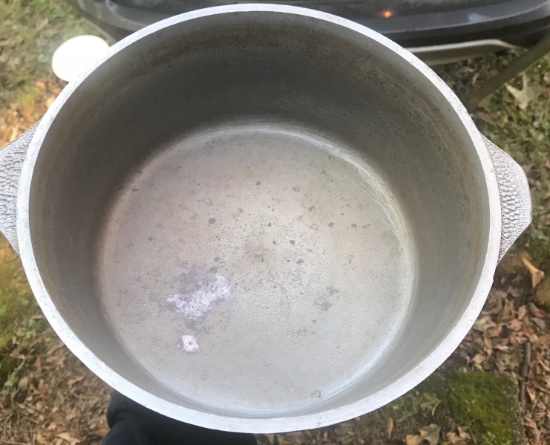 OLD ALUMINUM POT