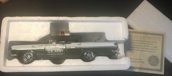 1959MP CHEVROLET 1/32 DIECAST CAR  MILITARY POLICE US ARMY