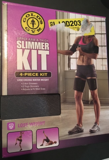GOLD'S GYM UPPER ARM & THIGH 4 PIECE SLIMMER KIT