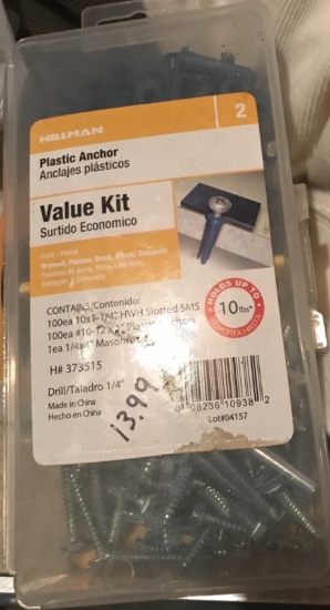 HILLMAN PLASTIC ANCHOR VALUE KIT