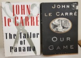 2 JOHN LE CARRE HARDCOVER BOOKS OUR GAME & THE TAILOR OF PANAMA