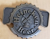 HEINEKEN BELT BUCKLE BOTTLE OPENER