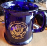 PRESIDENT OF THE UNITED STATES AIR FORCE ONE GLASS COFFEE CUP