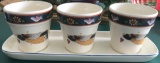 SET OF 3 ANGEL HERB/FLOWER POTS