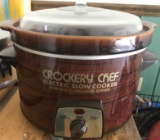 CROCKERY CHEF ELECTRIC SLOW COOKER WITH REMOVABLE CROCKERY SERVER