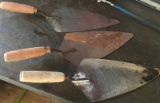 LOT OF 4 TROWELS