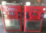 PAIR OF VINTAGE COLEMAN 1 GALLON FUEL CANS