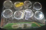 8 BALL WIDE MOUTH QUART JARS WITH LIDS AND BANDS