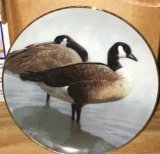 CANADA GEESE FROM THE AMERICAN WATERBIRDS PLATE COLLECTION BY ROD LAWRENCE