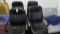 ASSORTED BLACK ARM CHAIRS