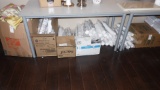ASSORTED CUPS / PLASTIC UTENSILS / TABLE CLOTHS